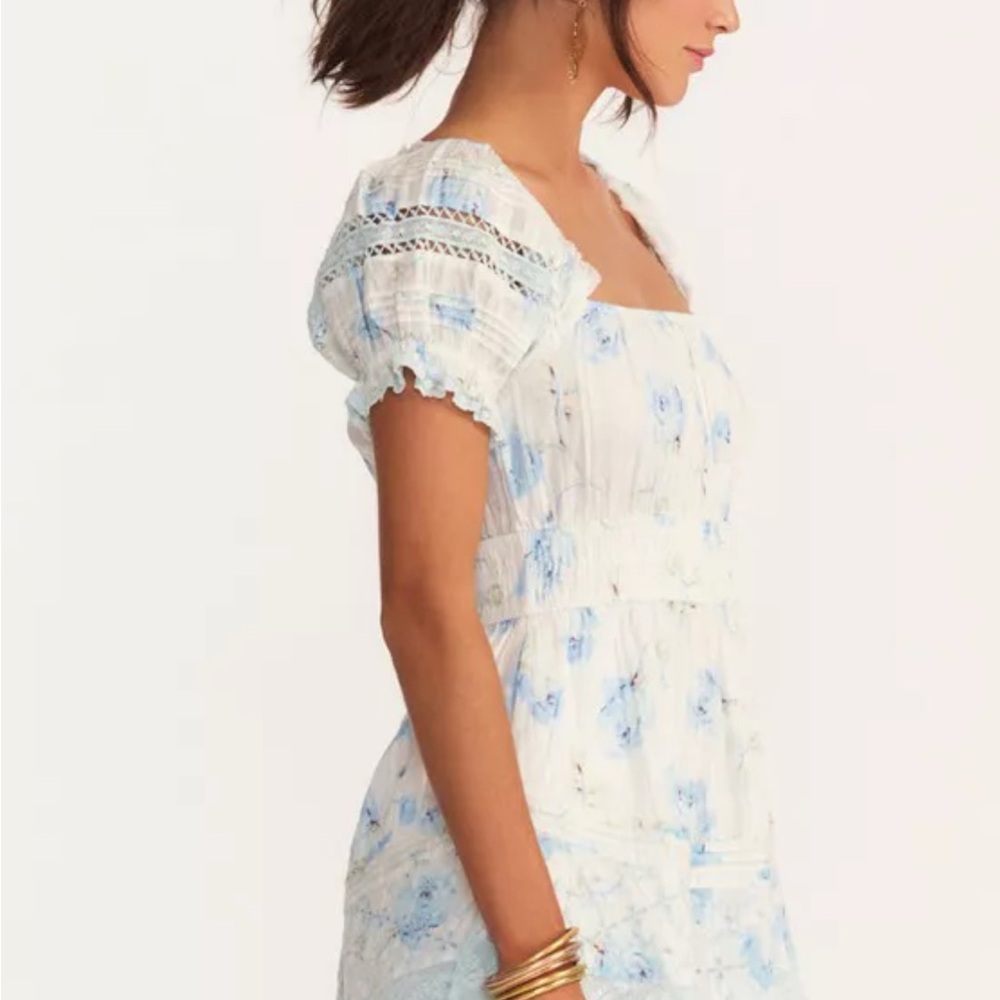 Loveshackfancy Lilium Embroidered Cotton mini dress - Picture 3 of 6